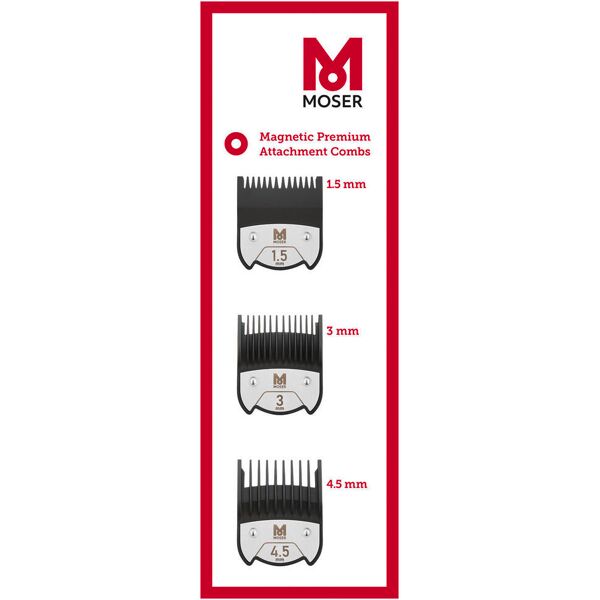 moser premium magnetic attachment comb set