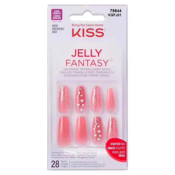 kiss gel fantasy jelly nails - be jelly