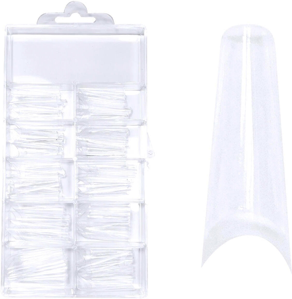 juliana nails tipbox coffin clear, 100 stück