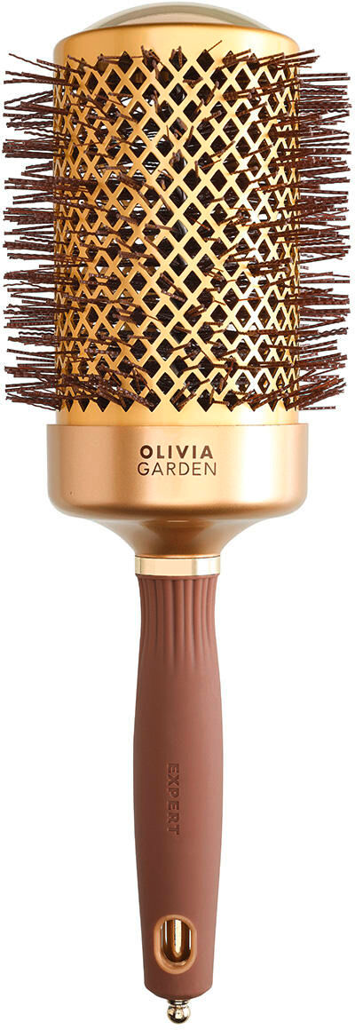 olivia garden expert blowout shine crimped bristles oro e marrone Ø 65 mm oro e marrone