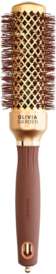 Olivia Garden Expert Blowout Shine Crimped Bristles oro e marrone Ø 35 mm oro e marrone