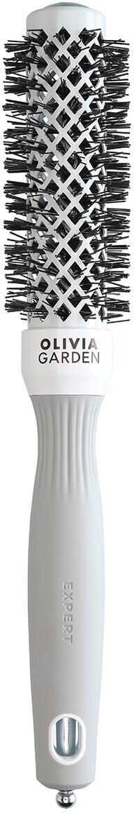 Olivia Garden Expert Blowout Shine bianco e grigio Ø 25 mm Bianco e grigio