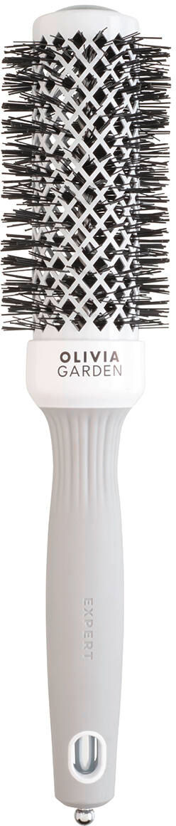 Olivia Garden Expert Blowout Shine bianco e grigio Ø 35 mm Bianco e grigio