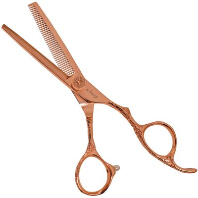 e-kwip Forbici per modellare Fiore d'oro rosa 5.5" 40 denti e-kwip Forbici per modellare Fiore d'oro rosa 5.5" 40 denti