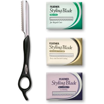 Set da Barba Feather 4You - Con Lame in Acciaio Inox & Protezione Set da Barba Feather 4You - Con Lame in Acciaio Inox & Protezione