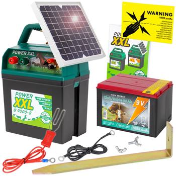 Elettrificatore 9V ""Power XXL B 9000-S"" + 5W SOLAR + batteria