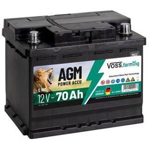 Batteria per elettrificatori 12V 70Ah AGM VOSS.farming