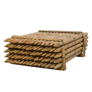 70 pz. Pali tondi in legno VOSS.farming per recinzioni, staccionate, impregnati sotto pressione in classe 4, 175 cm x 80 mm