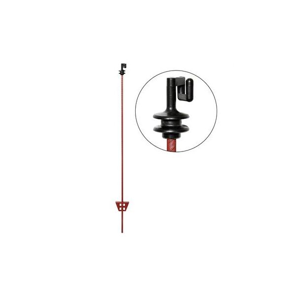 voss pali in acciaio, ovale, 105 cm, con isolatore di testa, 30 pz