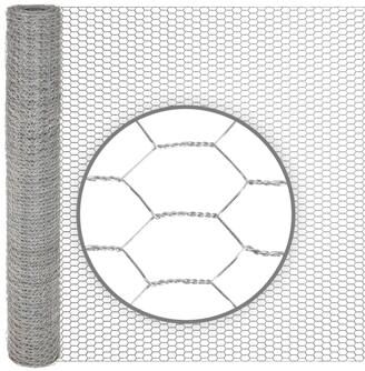 Rete metallica a maglia esagonale per conigli VOSS.farming, 10 m, zincata, altezza 75 cm, 13 x 0,7 mm