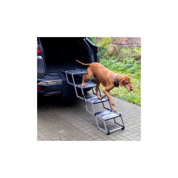 scala pieghevole per cani, 4 gradini - accessorio per il trasporto in auto dei cani