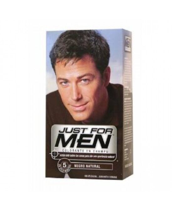 Combe Italia Srl Just For Men Shampoo Colorante H55 Nero Attivatore Chiaro 38,5 Ml + Base Colore 27,5 Ml
