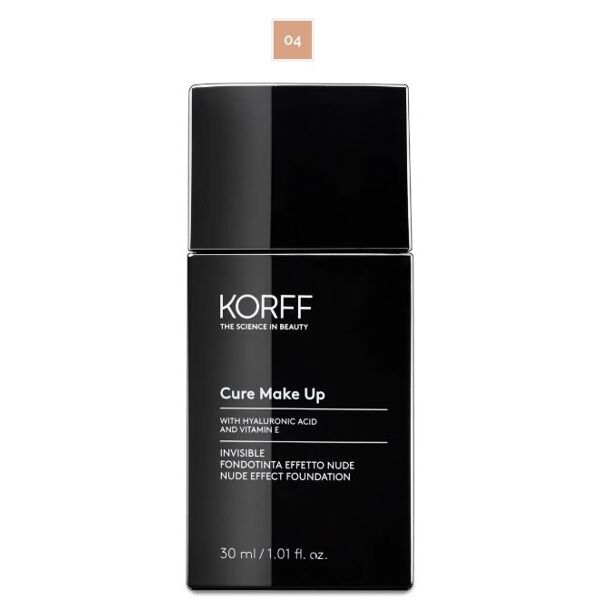 korff cure make up fondotinta invisible effetto nude 04