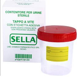 sella srl contenitore per urina urin test capienza 9ml