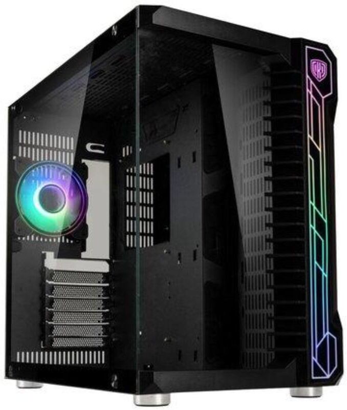 Kolink Unity Code X Argb Case Middle Tower Atx Micro-Atx Mini-Itx Panello Frontale E Laterale In Vetro Temperato 1xusb 2.0 2xusb 3.0 1xventola 120mm Argb Pwm Preinstallata Audio Hd Black