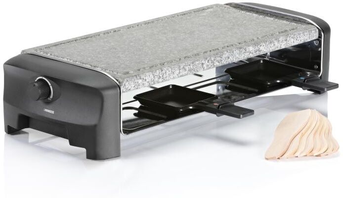 Princess Piastra Raclette Stone Grill Party Piastra In Pietra Lavica Raclette E Griglia 1.300 W Colore Grigio