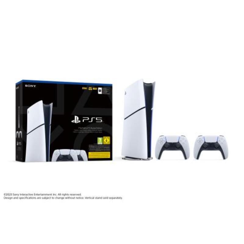 Sony Ps5 825gb Digital Edition White + 2 Controller Dualsense White