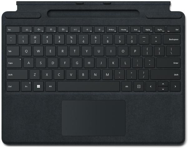 Surface Pro Signature Keyboard Nero Microsoft Cover Port Qwerty Italiano