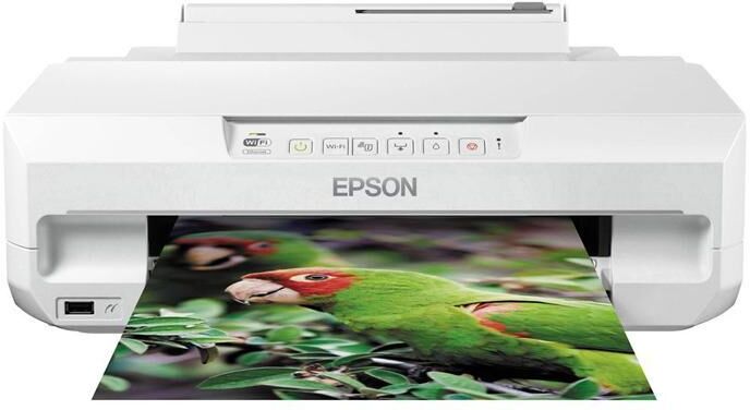 Epson Expression Photo Xp-55 Stampante Fotografica A4, Doppio Vassoio Carta, Wi-Fi, Airprint, Pictbridge, Stampa Da Mobile Smartphone Iphone O Tablet, Fronte-Retro, Stampa Su Cd-Dvd - Bianca