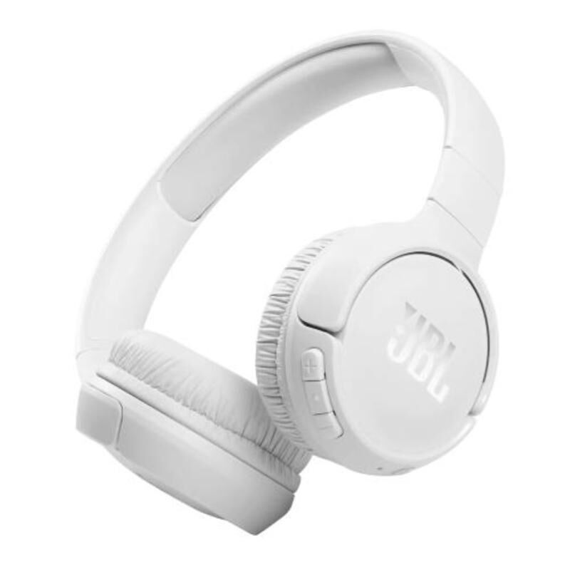 JBL Tune 510bt Cuffie On-Ear Wireless Bluetooth 5.0 Pieghevole Microfono Integrato Connessione Multipoint E Ad Assistente Vocale Bianco