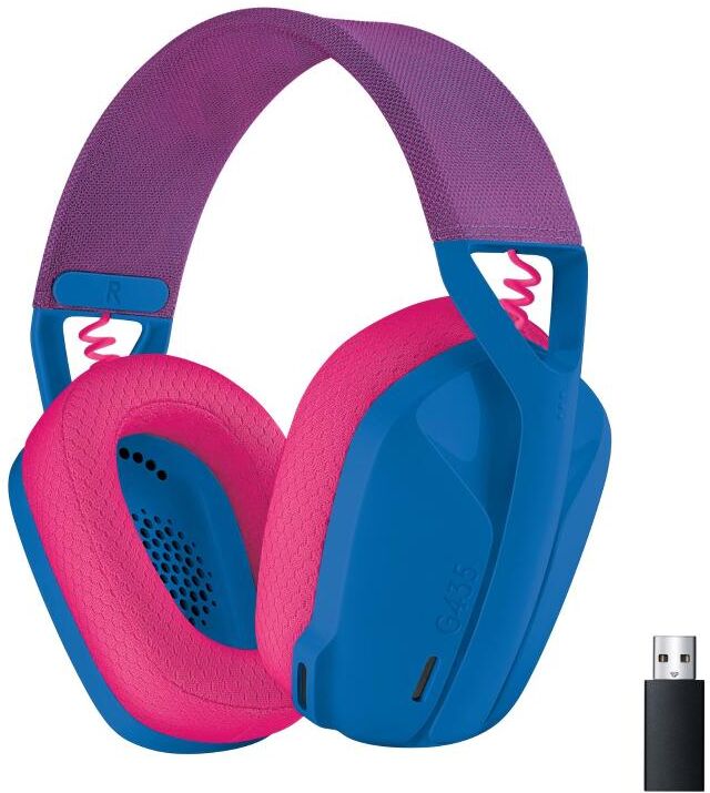 Logitech G435 Cuffie Gaming Wireless Bluetooth Lightspeed Microfono Integrato Blu Rosa