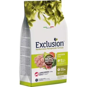 EXCLUSION Cane Mediterraneo Monoprotein Adulto Large Pollo 12Kg 12.00 kg