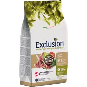 EXCLUSION Cane Mediterraneo Monoprotein Adulto Large Agnello 12Kg 12.00 kg