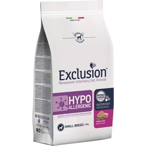 EXCLUSION Cane Monoprotein Veterinary Diet Hypoallergenic Adulto Small Maiale&Piselli; 800 gr