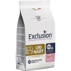 EXCLUSION Cane Monoprotein Veterinary Diet Urinary Adulto Medium&Large; Maiale, Sorgo&Riso; 12 Kg 12.00 kg