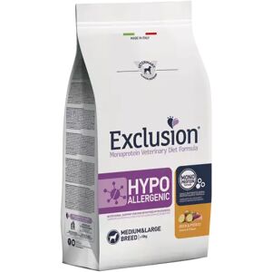 EXCLUSION Cane Monoprotein Veterinary Diet Hypoallergenic Adulto Medium&Large; Anatra&Patate; 12 Kg 12.00 kg