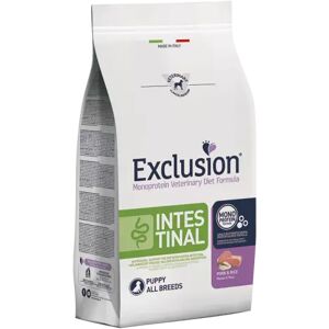 EXCLUSION Cane Monoprotein Veterinary Diet Intestinal Puppy All Breeds Maiale&Riso; 12 Kg 12.00 kg