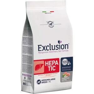 EXCLUSION Cane Monoprotein Veterinary Diet Hepatic Adulto Medium&Large; Maiale, Sorgo&Piselli; 12 Kg 12.00 kg