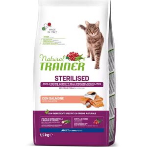 Trainer - Nova Food Natural Trainer gatto adulto Sterilizzato con Salmone 1,5 Kg 1.50 kg