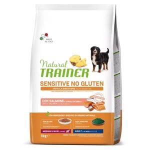 Trainer - Nova Food Natural Trainer Sensitive No Gluten Cane Adulto Medium e Maxi Salmone 3 Kg 3.00 kg