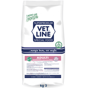 Vetline Cane Adulto Maiale 3 Kg 3.20 kg