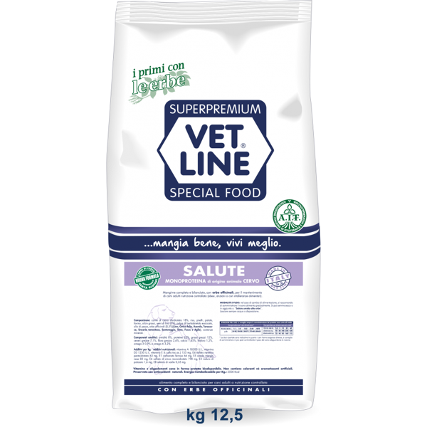 vetline cane salute cervo 12,5 kg 12.50 kg