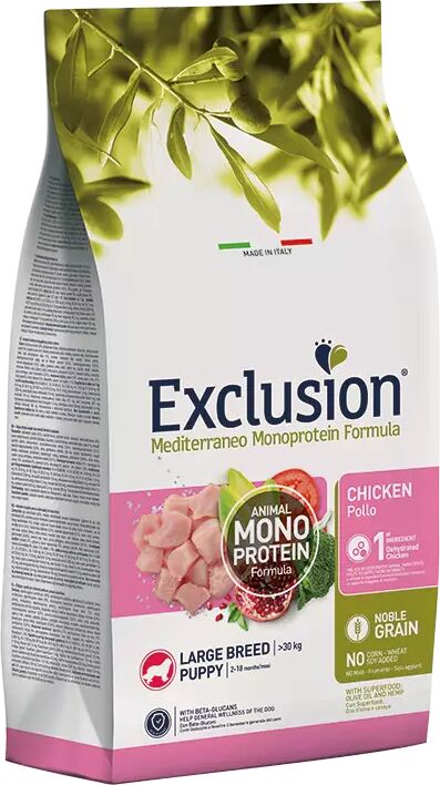 EXCLUSION Cane Mediterraneo Monoprotein Puppy Large Pollo 12 Kg 12.00 kg