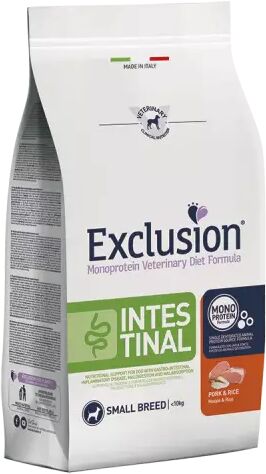 EXCLUSION Cane Monoprotein Veterinary Diet Intestinal Adulto Small Maiale&Riso; 2 kg 2.00 kg