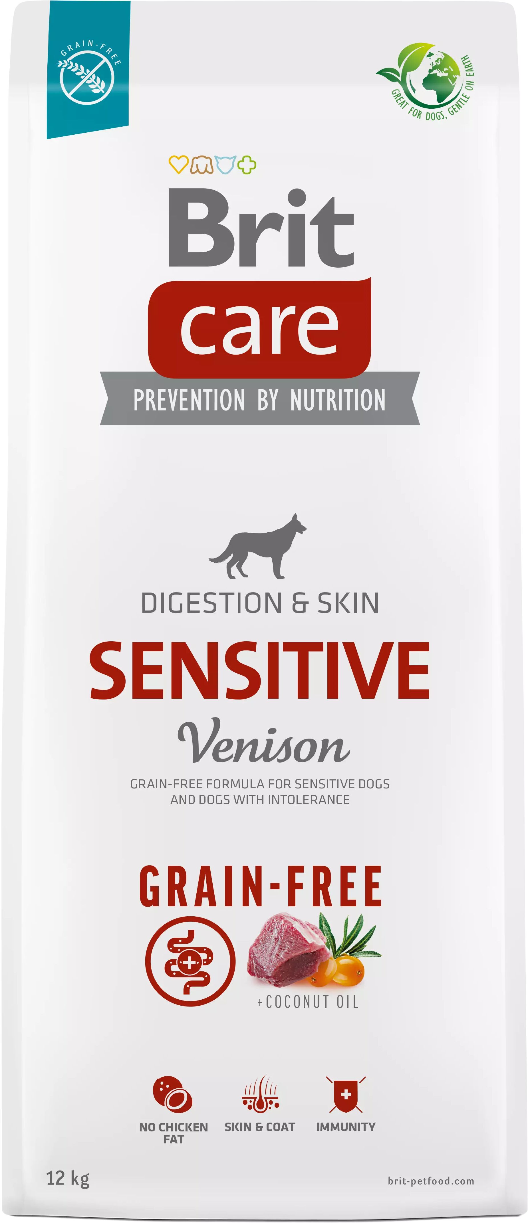 Brit Care Sensitive Grain Free cane adulto Cervo 12 Kg 12.00 kg