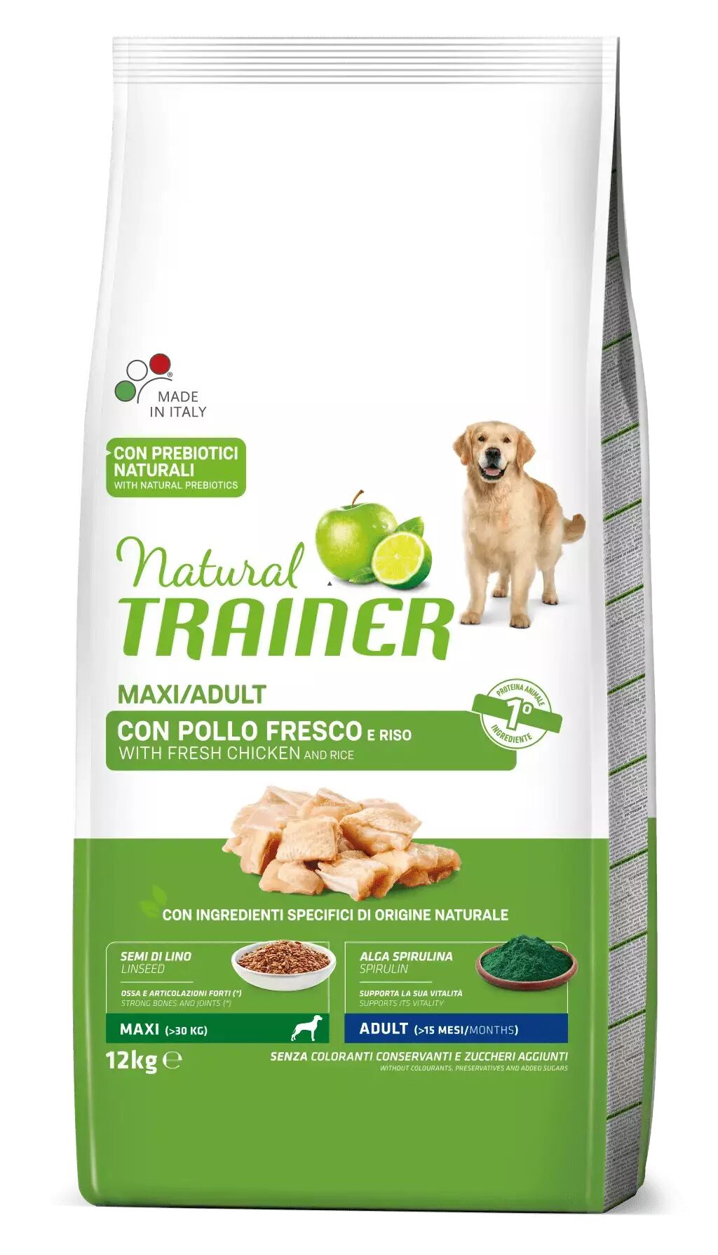 Trainer - Nova Food Natural Trainer cani Maxi Adult Pollo Fresco e Riso 12kg 12.00 kg