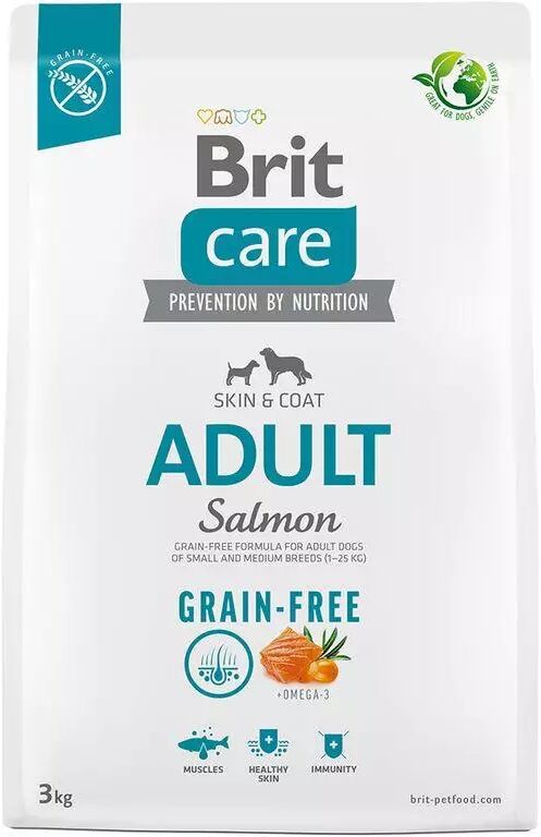 Brit Care Grain Free Cane Adulto Salmone 3 Kg 3.00 kg