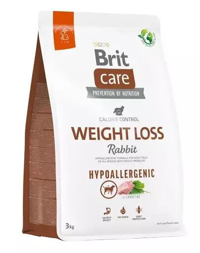 Brit Care Hypoallergenic Cane Weight Loss Coniglio 3 Kg 3.00 kg