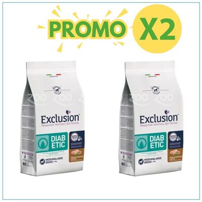 Cibo per Cani Exclusion - Controllo Diabetico - Medio & Large Cibo per Cani Exclusion - Controllo Diabetico - Medio & Large