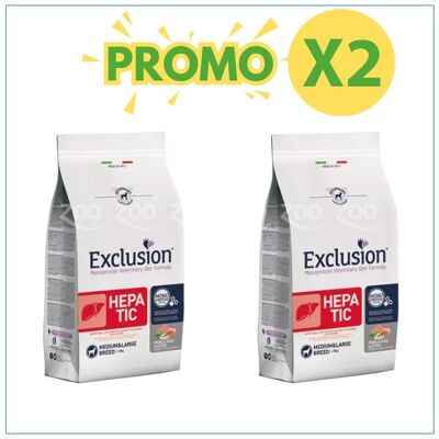 Cibo per cani fegato di maiale Exclusion - Supporto funzione epatica - 12kg Cibo per cani fegato di maiale Exclusion - Supporto funzione epatica - 12kg