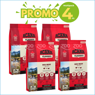 ACANA Cane Classic Red PROMO +4 prezzo a pezzo 9.70 kg ACANA Cane Classic Red PROMO +4 prezzo a pezzo 9.70 kg