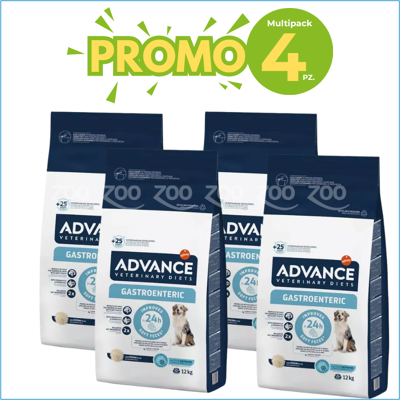 ADVANCE Cane Diet Gastroenteric PROMO +4 prezzo a pezzo 12.00 kg ADVANCE Cane Diet Gastroenteric PROMO +4 prezzo a pezzo 12.00 kg