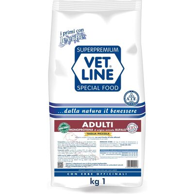 Vet Line Cibo di Bufalo per Cani Adulti Piccoli Vet Line Cibo di Bufalo per Cani Adulti Piccoli