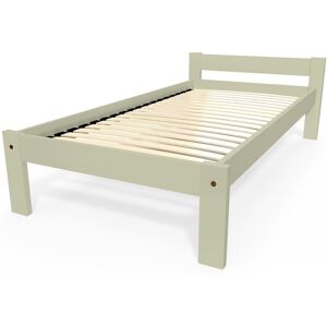 ABC MEUBLES Letto per bambini 90x190 in legno di faggio Simply - 90x190 - Moca