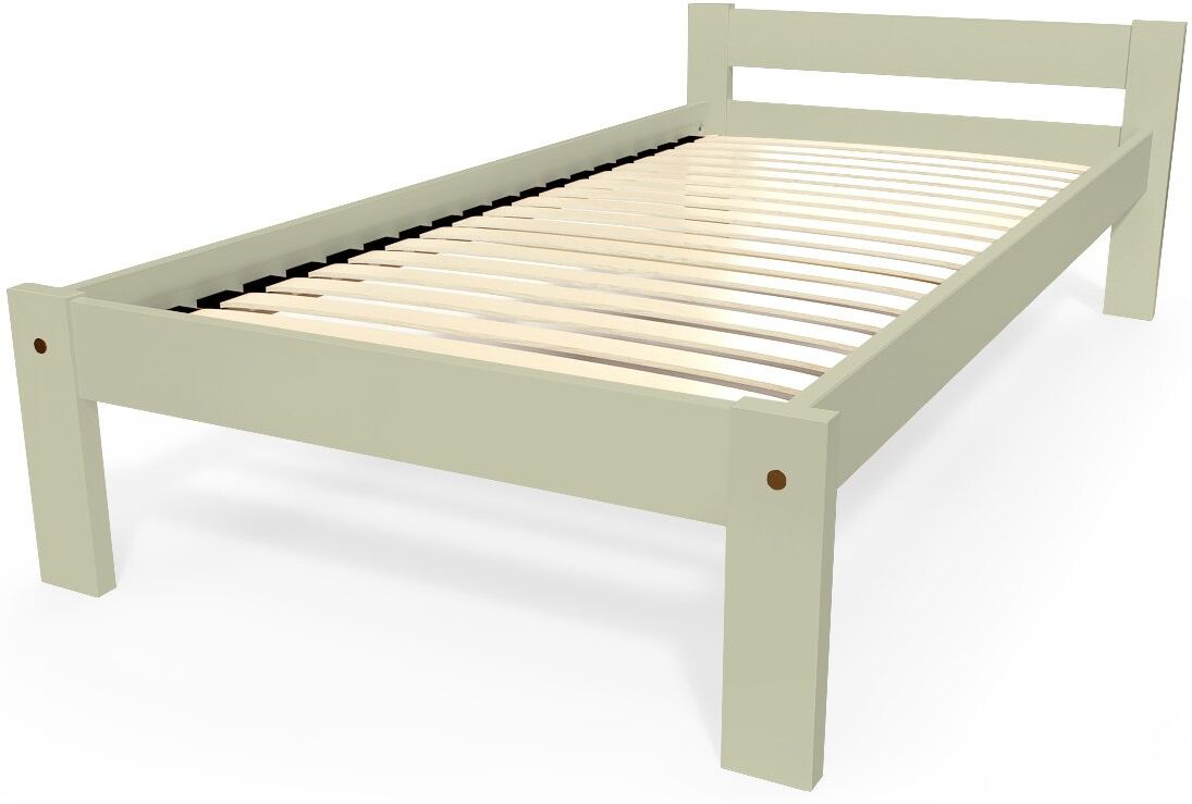 abc meubles letto per bambini 90x190 in legno di faggio simply - 90x190 - moca