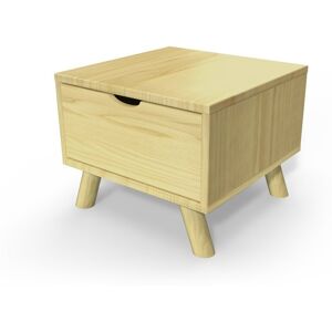 ABC MEUBLES Comodino scandinavo legno Viking + cassetto -  - Miele